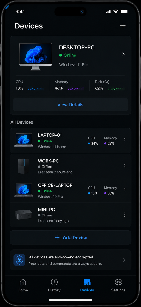 Snow Core Mobile Devices Screen